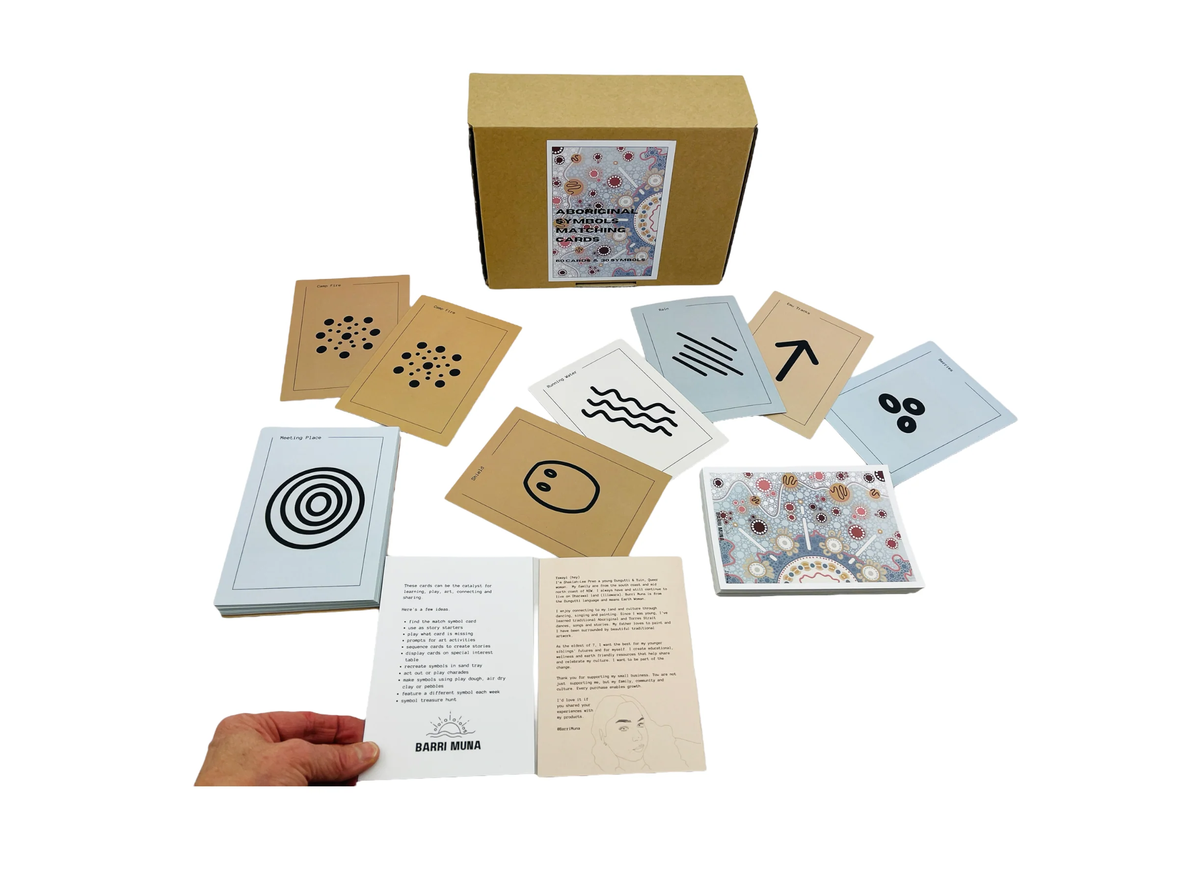 Barri Muna Aboriginal Symbols Matching Cards - Image 3