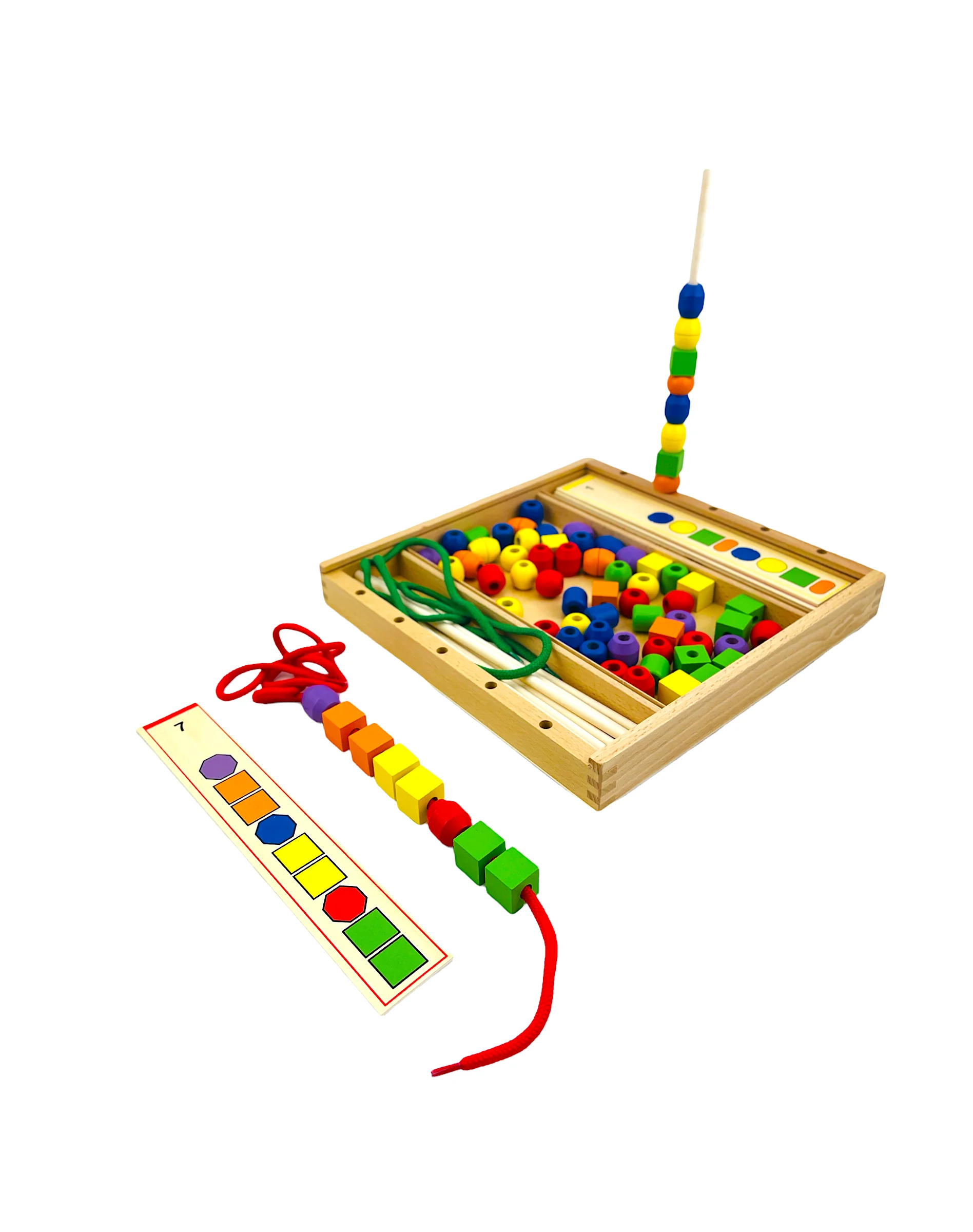 VIGA Beads Sequence Wooden Set - Image 3