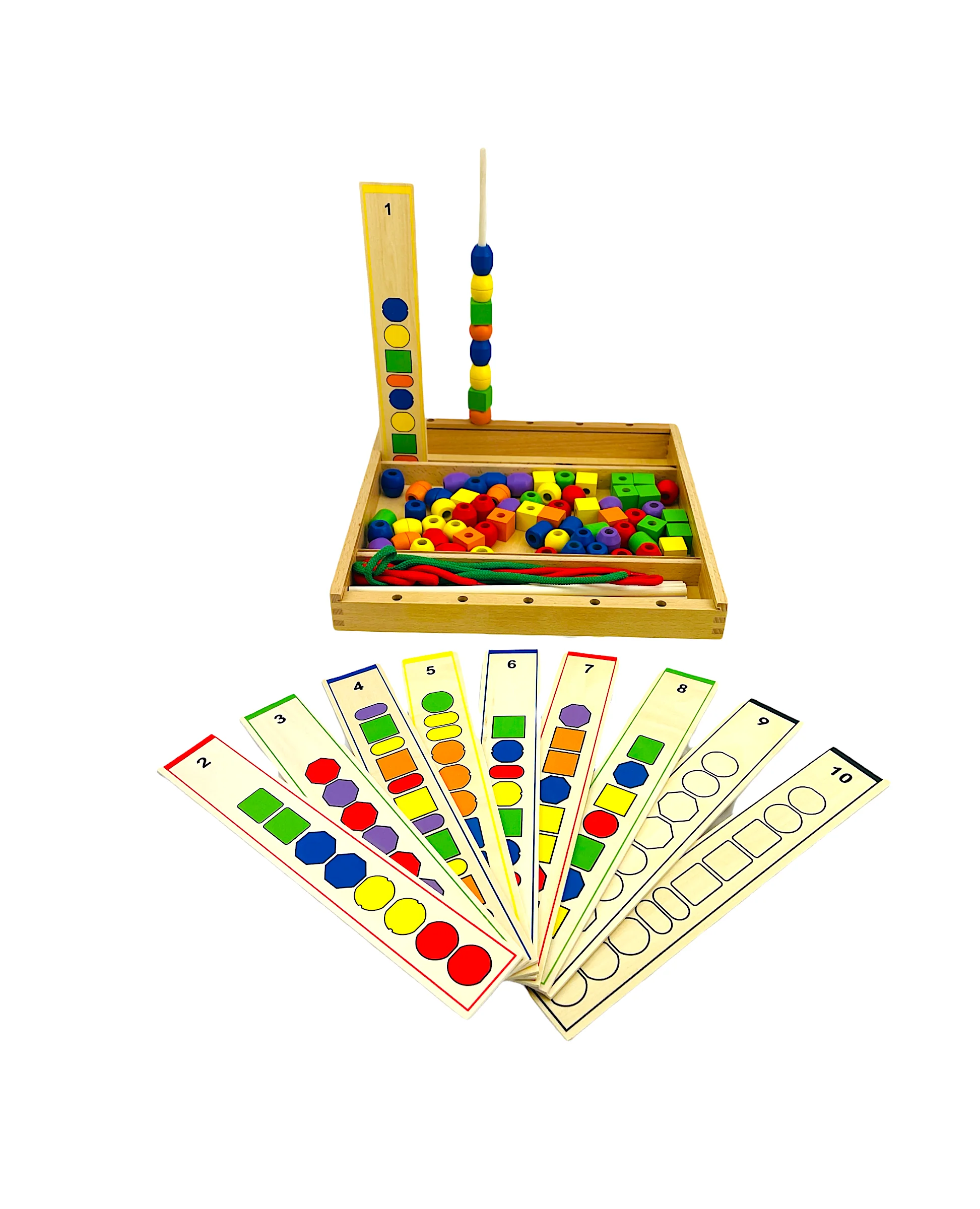 VIGA Beads Sequence Wooden Set - Image 5